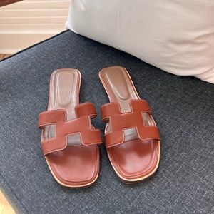 Hermes Brown Oran Sandals Size 40 Size 9
